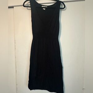 Cashmere Blend Black Midi Dress